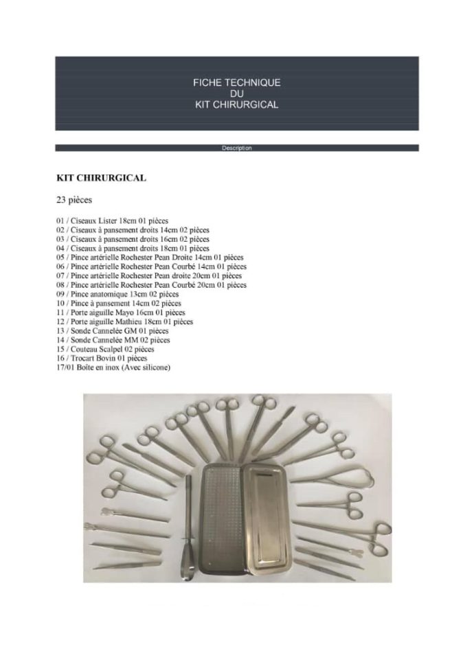 ⁦KIT CHIRURGICAL 23 PCS⁩ - الصورة ⁦2⁩